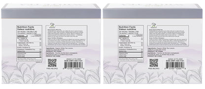 Soeos Organic White Tea, 100 Tea Bags, Pack of 2, Total 200 Teabags, Individually Wrapped Teabags, Low Caffeine, Subtle Floral Aroma & Smooth Taste, Quality Tea for Everyday Brewing, Perfect for Hot or Iced Tea Lovers, 6.3oz (180g) of Each