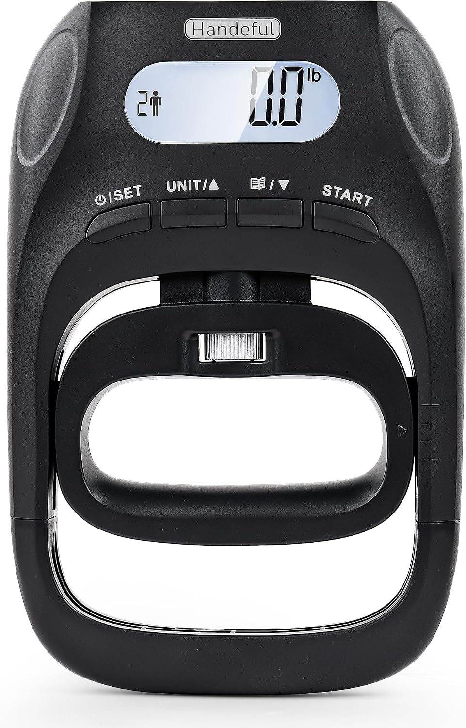 Handeful Digital Grip Strength Tester, 397 lb Hand Dynamometer, Black