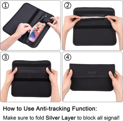 Wisdompro Faraday Bag, RFID Signal Blocking Bag for Phones and Car Keys