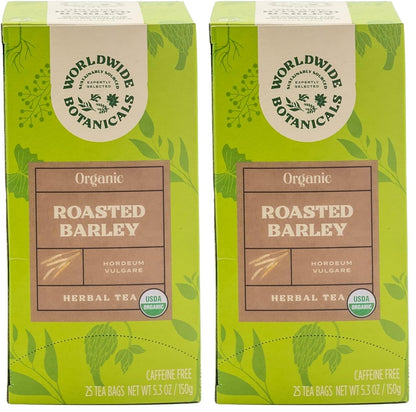 Worldwide Botanicals Organic Lemon Balm Tea, 25 Tea Bags - 50% more herbs with 2.25g per teabag - 100% Pure Lemon Balm Leaves, Kosher