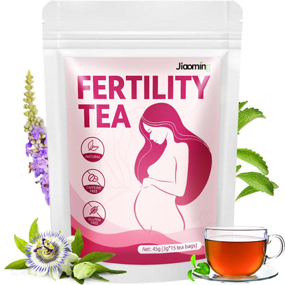 Jiaoming Fertility Tea for Women, Be An Easy Mama to Help With Conception Ovulation, Chinese Natural Herbal Female Hormone Balance Teabags
