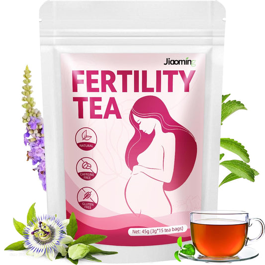 Jiaoming Fertility Tea for Women, Be An Easy Mama to Help With Conception Ovulation, Chinese Natural Herbal Female Hormone Balance Teabags