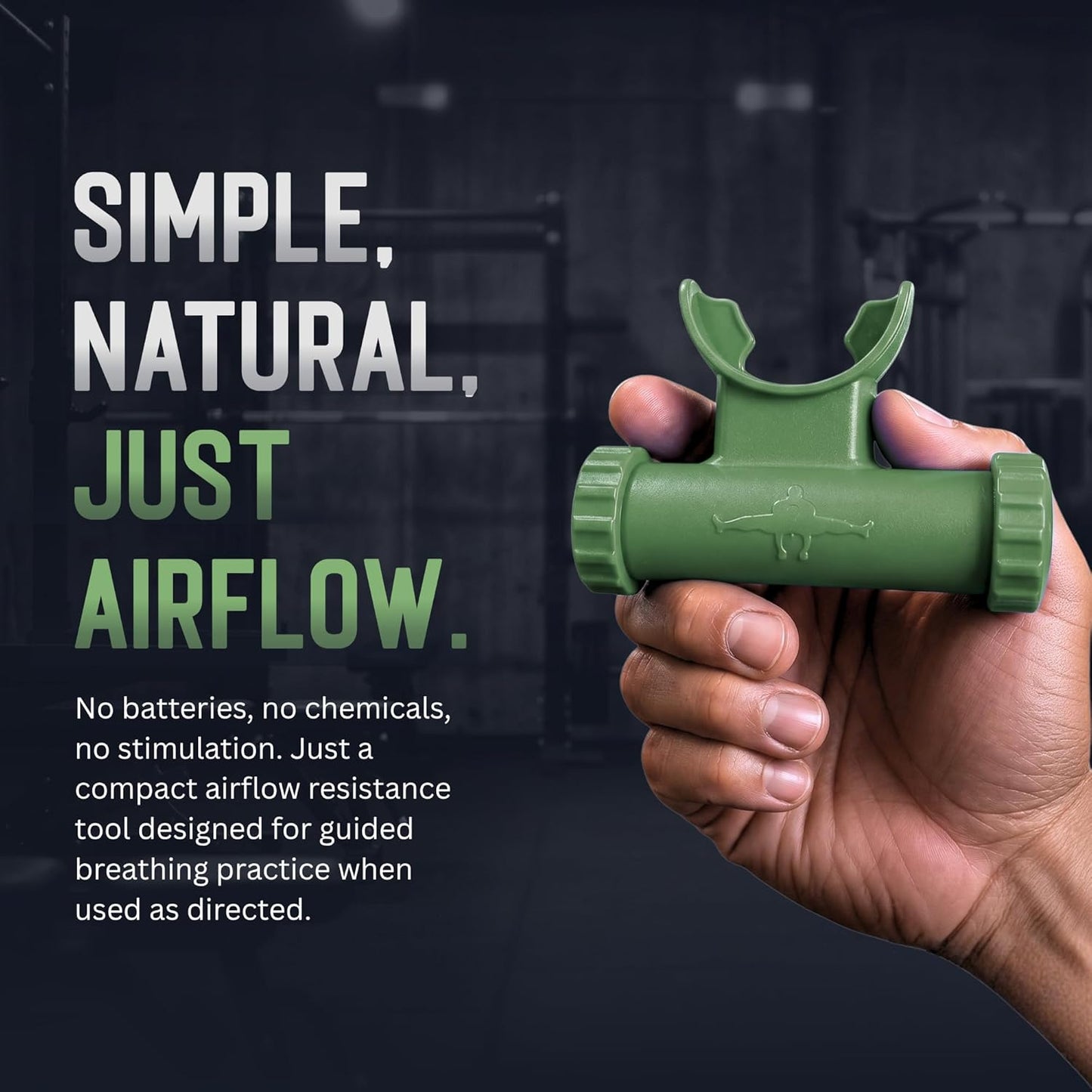 O2Trainer Breathing Muscle Training Device | Lung Power & Endurance Tool for Athletes, Singers & High-Altitude Performance | Diaphragmatic Respiratory Trainer | 16 Resistance Caps