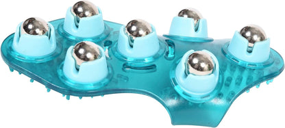 BioSwiss Claw Massage Roller, Handheld Muscle Massager with 5 Rotating Heads for Back, Legs, and Shoulder