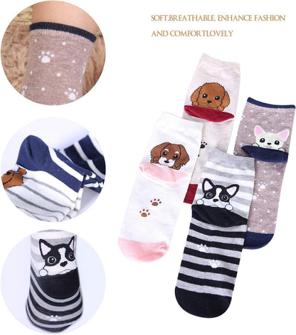 Jeasona Cute Cat Gifts for Women Animal Cat Socks Wife Mom Girlfriend Daughter