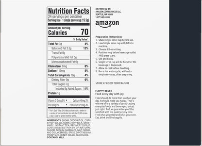 Amazon Brand - Happy Belly Tea Pods Compatible with 2.0 K-Cup Brewers, Chai Latte, 24 Count (Previously Solimo)