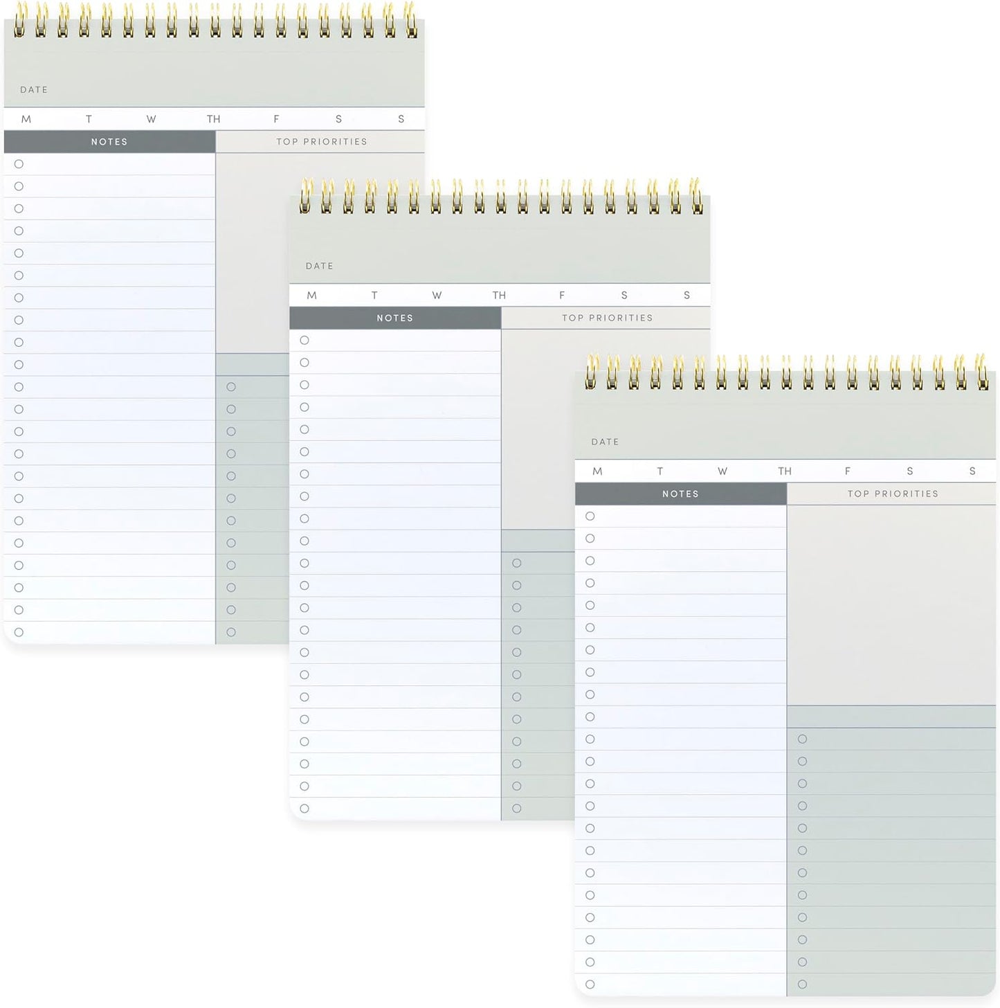 PAPERAGE To Do List Notepad, Daily To Do List Notebook, 60 Double-sided Tear-off Sheets, 1 Pack, 6.5" x 9.5", Undated Daily Planner Checklist for Office, School or Home (Pastel Rainbow Stripe)