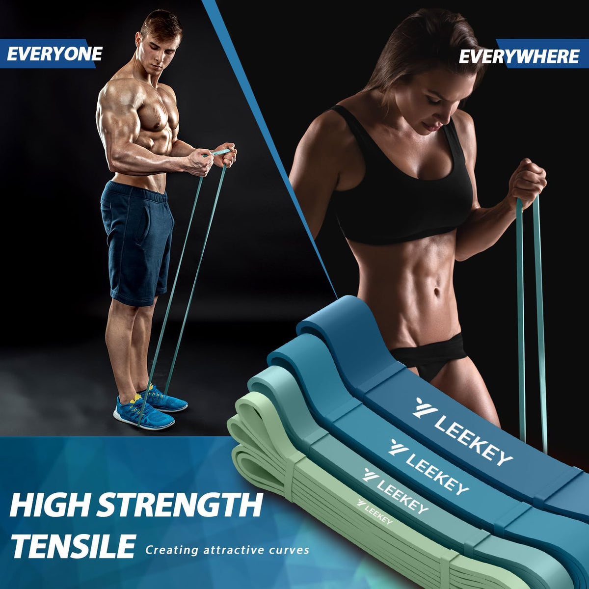Resistance Bands for Pull Up Assist, Stretch Bands & Exercise Workout Set