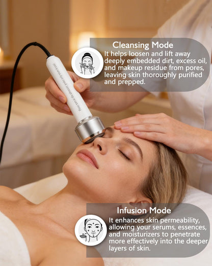 Artist hand Professional Facial Steamer with 5X LED Magnifying Lamp 3 in 1