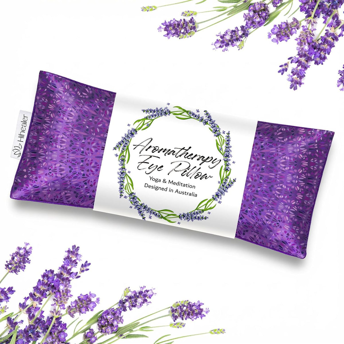 Hihealer Lavender Eye Pillow for Relaxation, Yoga, Sleep, Weighted Eye Mask