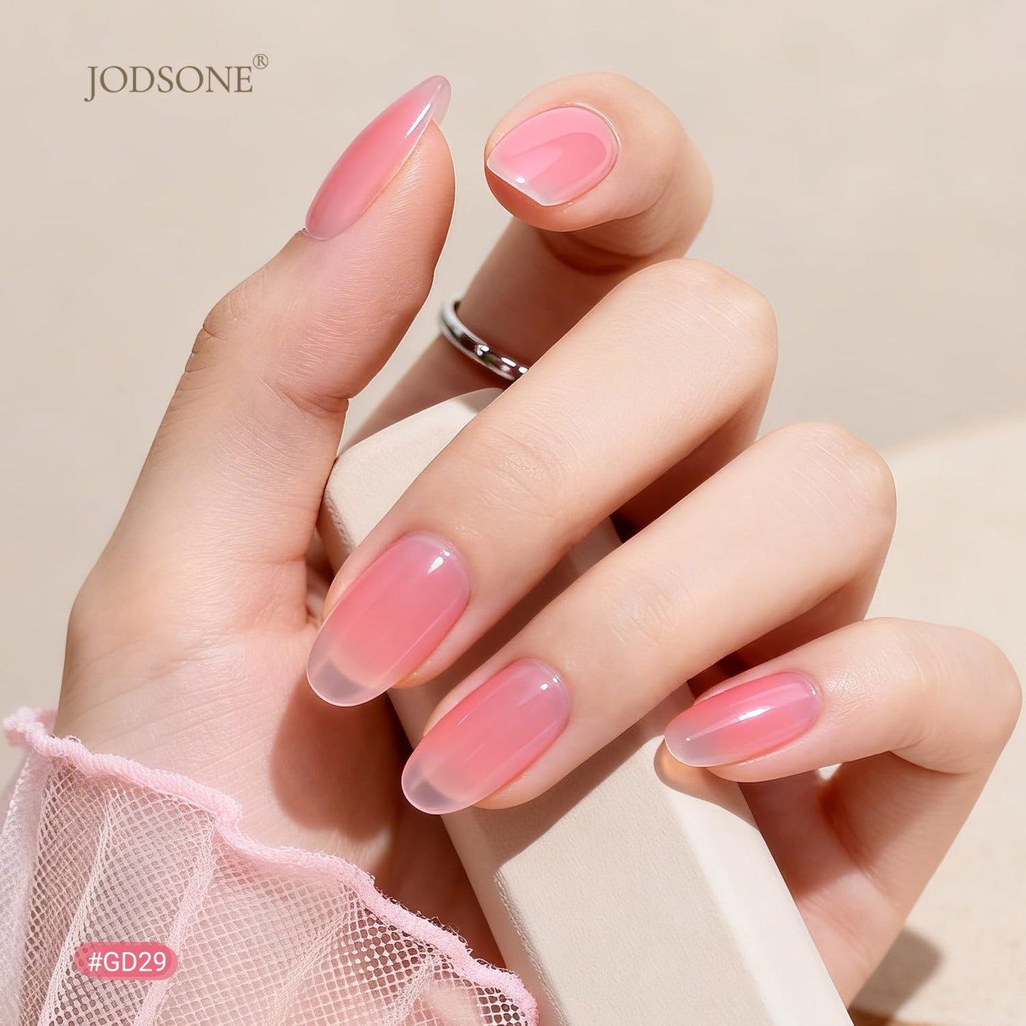 JODSONE Gel Nail Polish Kit 60 PCS with U V Light Soak off Base Top Coat 55 Shine Colors Gel Nail Kit Bright and Dark Brown Wine Red Series Manicure Set for Women and Girls
