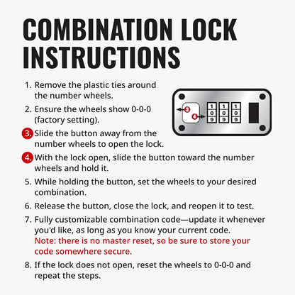Vaultz Secure Security Lock Boxes - Safe Combination Lock Box, Storage for Documents, Valuables, Medicine & Money - 9.88 x 7.75 x 7 Inch - Black/Chrome