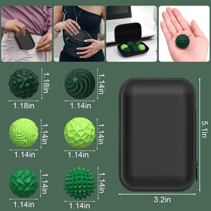 BUSOHA Silicone Fidget Balls - 4 Pack Fidget Toys Adults Sensory Toys Stress Balls for Adults Teens Gifts for Calming,Autism and ADHD Office