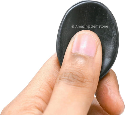 Amazing Gemstone Labradorite Thumb Worry Stone, Anxiety Stone, Healing Crystals - Piedra Crystal Fidget for Gift, Meditation, Calming, Relaxation, Stress Relief - Colors A