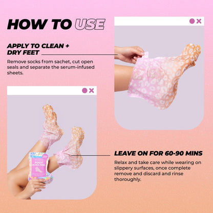 Vitamasques Foot Peeling Mask - 5 Pairs Professional Korean Exfoliating Foot Mask for Dry Cracked Feet & Callus Removal, Feet Peeling Masks that Remove Dead Skin for Soft Heels with AHA BHA PHA