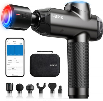 RENPHO Active Thermacool 2 Massage Gun with Heat and Cold, [2026 Upgraded] Handheld Percussion Deep Tissue Neck Back Muscle Massager, FSA Approved Gifts for Men Him Athletes Women Her HSA
