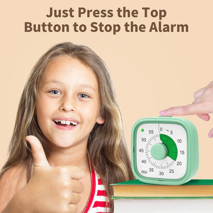 Visual Timer, Pomodoro Timers for Kids Adults, 60-Minute Countdown Desk Timer for Productivity, Silent ADHD Timer for Kids Toddlers, Kitchen for Cooking (Blue)