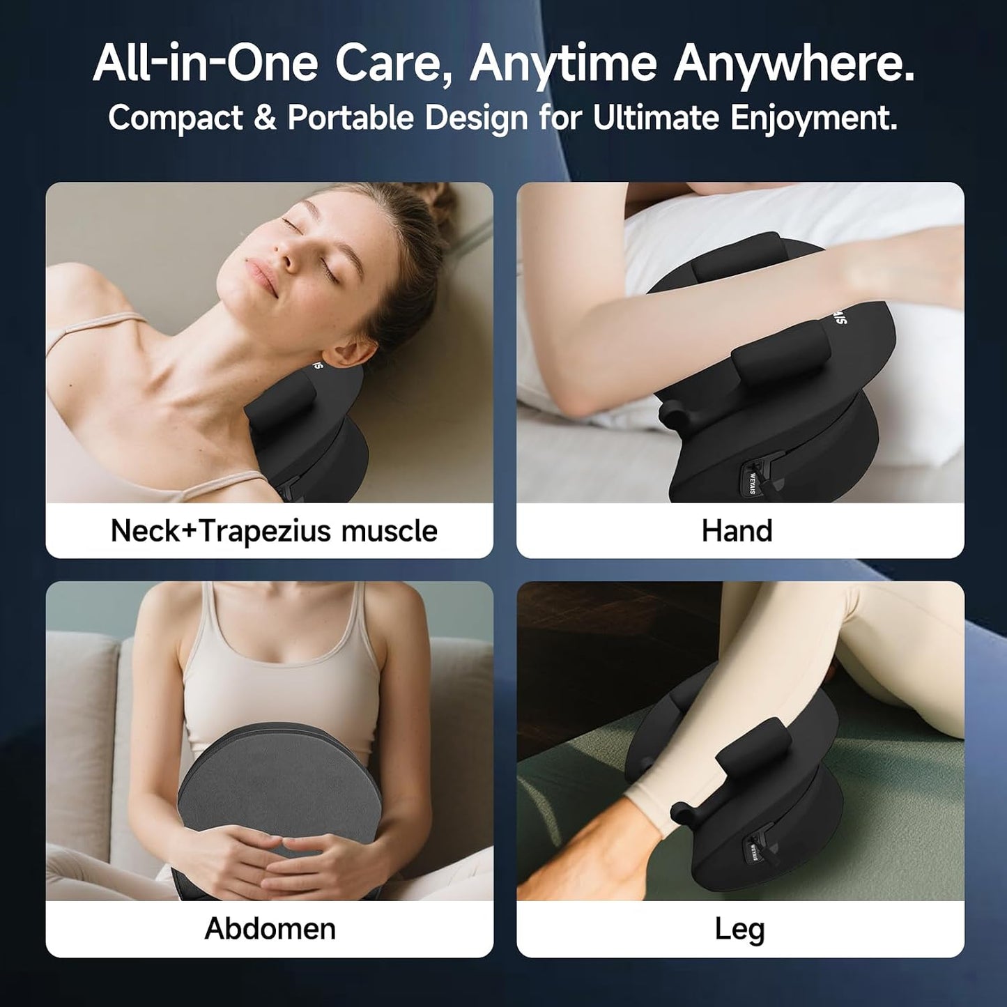 Neck Massager Pillow, Neck and Shoulder Relaxer with Heat, 3 Modes and Strengths, Neck Massager for Pain Relief Deep Tissue, Remote Control, Gifts for Mom Dad Friends, Ultra Black