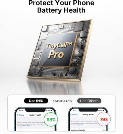 INIU Mini Portable Charger, Small 10000mAh 45W Fast Charging Power Bank