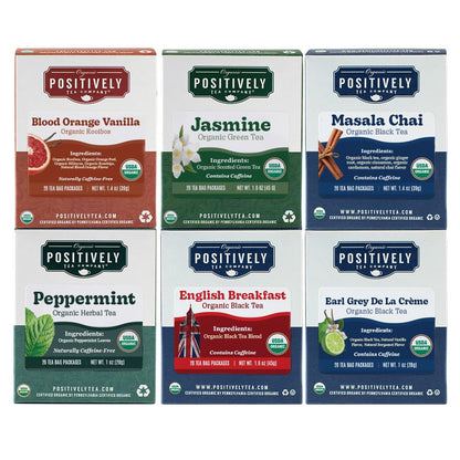 Organic Positively Tea Company, Lavender Chamomile, Herbal Tea, Loose Leaf, 16 Ounce