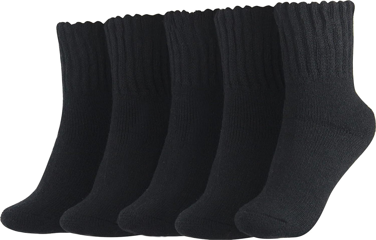 BenSorts Women's Winter Boots Socks Thick Warm Cozy Crew Socks Solid Color Gifts