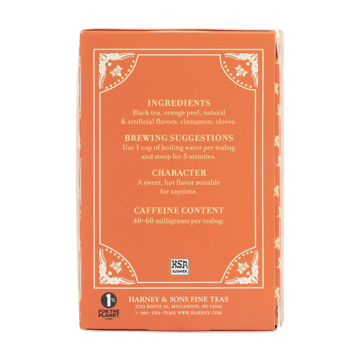 Harney & Sons Hot Cinnamon Spice Black Tea Bags, 40 Count