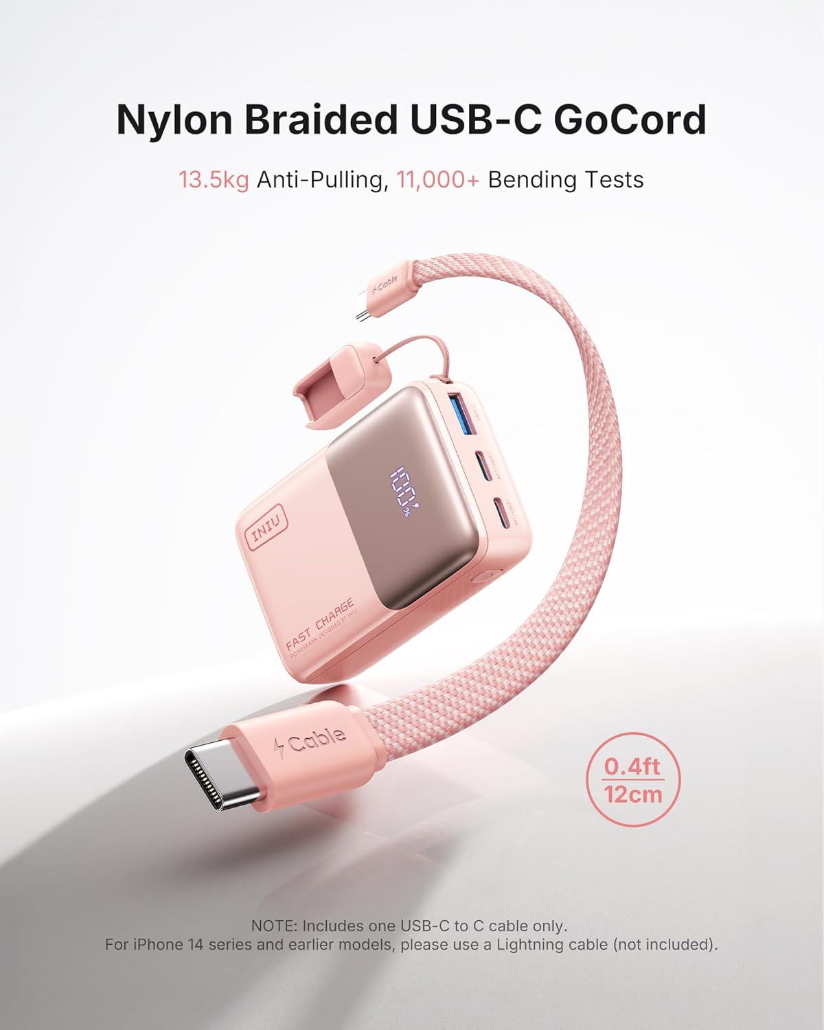 INIU Mini Portable Charger, Small 10000mAh 45W Fast Charging Power Bank