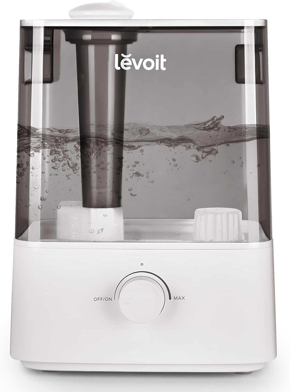 LEVOIT Humidifiers for Bedroom Large Room Home, (6L) Cool Mist Top Fill Essential Oil Diffuser for Baby & Plants, Smart App & Voice Control, Rapid Humidification & Auto Mode - Quiet Sleep Mode, Gray