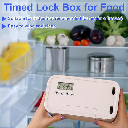 Timed Lock Box - Unplug from Cell Phones, Video Games, Socials, Snacks, Distractions - Time Locking Container - 30 Days Max Timer - Be More Present, Productive & Focused - Gray