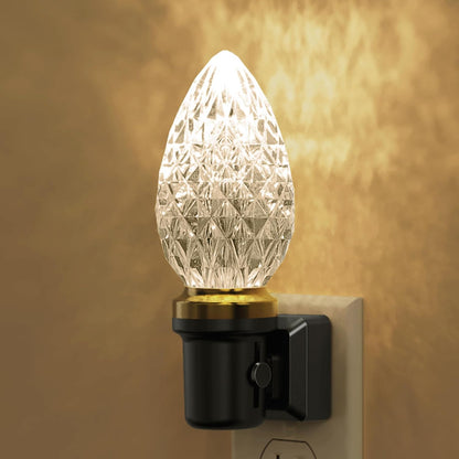 L LOHAS LED Night Light, Dimmable Night Lights Plug into Wall, Automatic Night Lights Plug in with Auto Light Sensor,Adjustable Brightness Amber LED Night Light, for Bedroom Hallway Home Decor