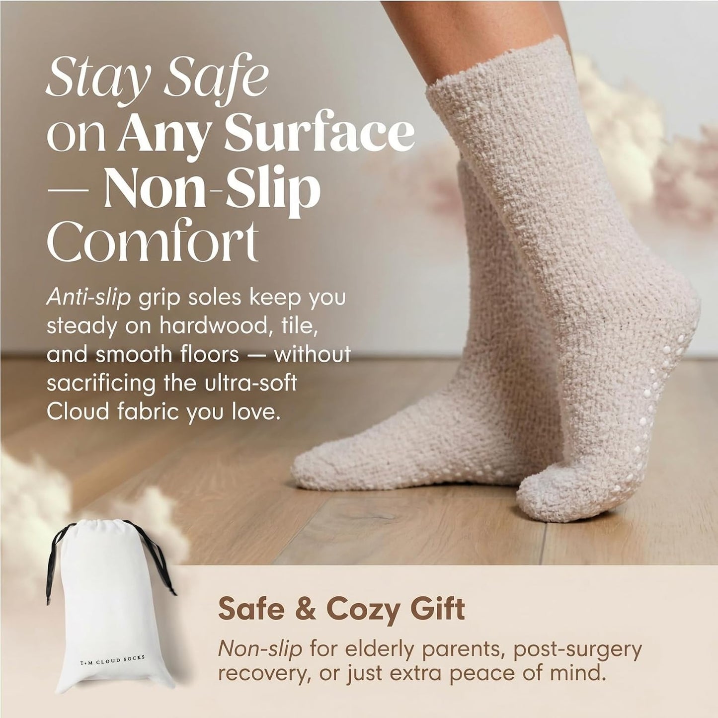 Unboxme Gifts Warm & Cozy Ultra-Luxe Cloud Sock, Gift for Women & Men