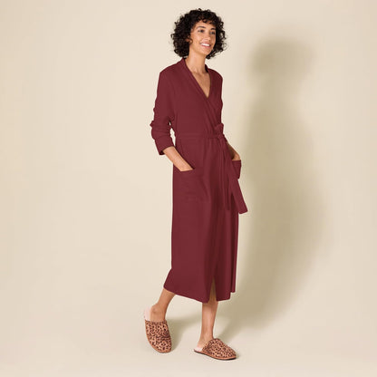 Amazon Essentials Women's Lightweight Waffle Full-Length Bath Robe (Available in Plus Size)