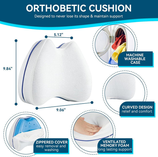 Knee Pillow for Side Sleepers Hip Pain, Leg Pillow for Side Sleeping