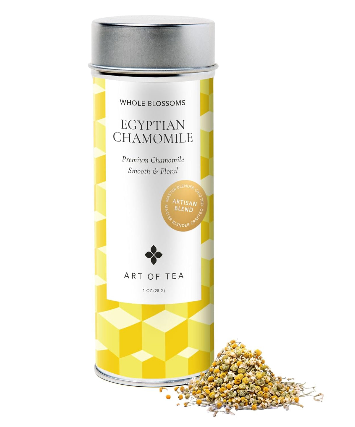 Art of Tea Organic French Lemon Ginger 1.5oz Loose Leaf Tea Tin, Caffeine Free Herbal Tea, Organic Rooibos & Lemongrass Ginger Tea, Premium Loose Leaf Herbal Tea for Relaxation & Digestion