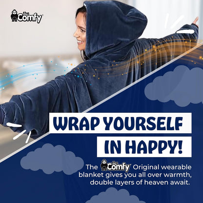 THE COMFY Original | From Shark Tank | Patented | Oversized Sherpa Wearable Blanket Hoodie| Gift for Women & Men | One Size