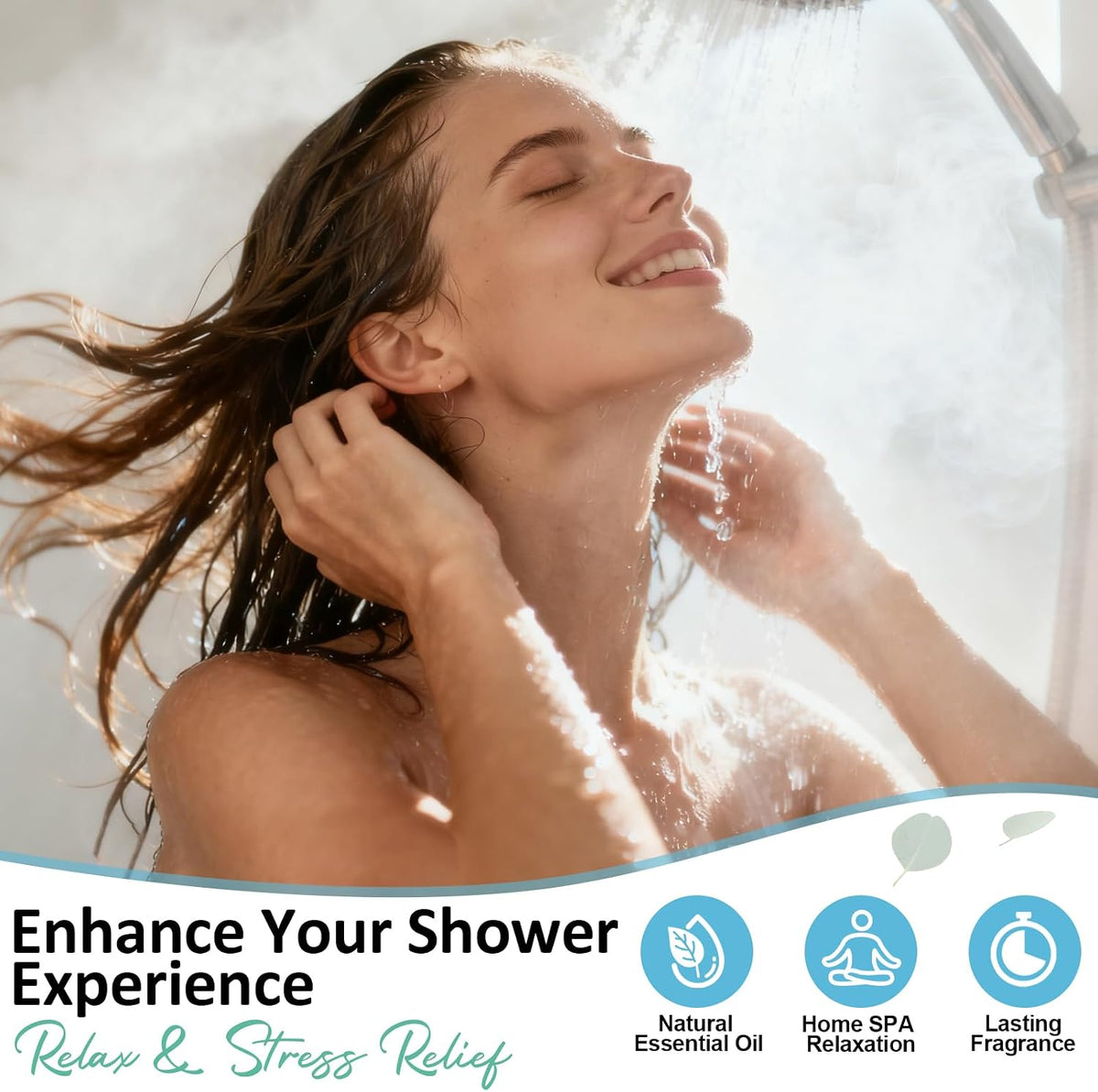 Shower Steamers Aromatherapy Birthday Gifts for Women - 8 Pack Shower Bombs with Natural Essential Oils, Self Care Relaxation Home Spa, Basket Stuffers White Elephant Gifts for Women Mom Wife Teens