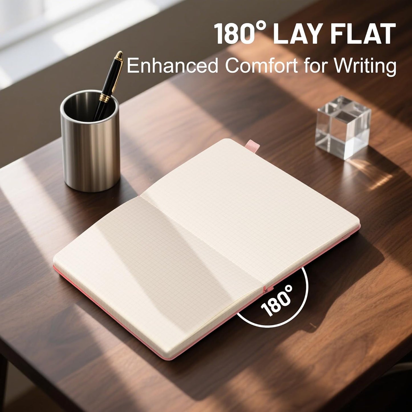 CAGIE Lined Journal Notebook for Women Men 320 Pages 100 Gsm Paper Thick Journaling Notebooks A5 Leather Journals for Writing Hardcover Journal Supplies for Work Note Taking Diary, 5.7x8.3 In, Green