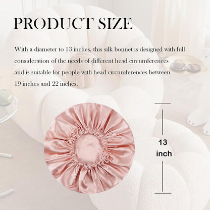 Satin Bonnet Double Layer Silk Bonnet for Sleeping Women for Natural Curly