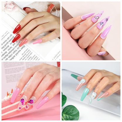 COSCELIA 53pcs Gel Nail Polish Kit with U V light and Drill Starter Kit 35 Colors Gel Nail Polish with 5pcs Top Base Coat Nail Art Professional Gel Manicure Kits Gifts for Women Teens Girls