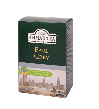 Ahmad Tea Earl Grey Loose Leaf, Black Caffeinated 500g Value-Size Box