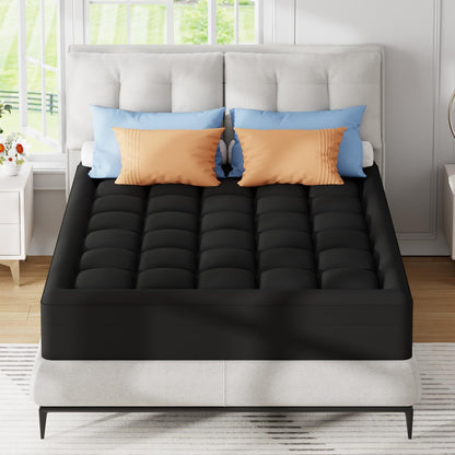 ELEMUSE Twin XL Dorm Dual Layer 3 Inch Memory Foam Mattress Topper for College, Dorm Room Essentials, 2 Inch Cooling Gel Foam and 1 Inch Soft Pillow Top Bed Pad,Back to School Comfortable Support