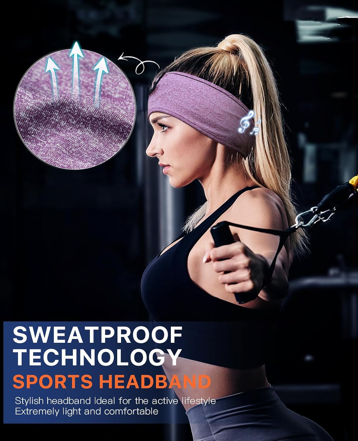 Perytong 2 Pack Sleep Headphones, Sleeping Headphones | Bluetooth Headband with Ultra-Thin HD Stereo Speaker, Wireless Headphone for Sports, Insomnia, Yoga, Air Travel, Meditation