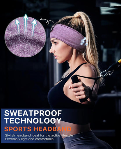 Perytong 2 Pack Sleep Headphones, Sleeping Headphones | Bluetooth Headband with Ultra-Thin HD Stereo Speaker, Wireless Headphone for Sports, Insomnia, Yoga, Air Travel, Meditation