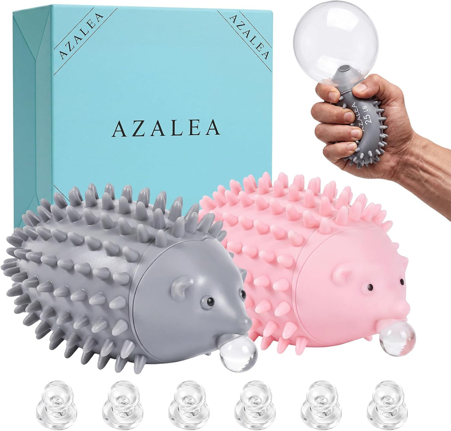 AZALEA Bubble Blowing Squishy Hedgehog Squeeze Toys, 2 Pack Bubble Squishy