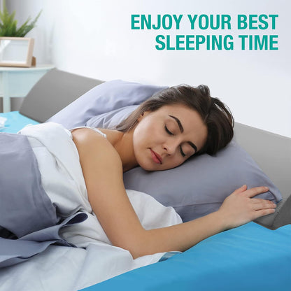Vekkia 34" Extra-Long Wedge Pillow, 5.5" Bed Wedge Pillow for Sleeping,Gray