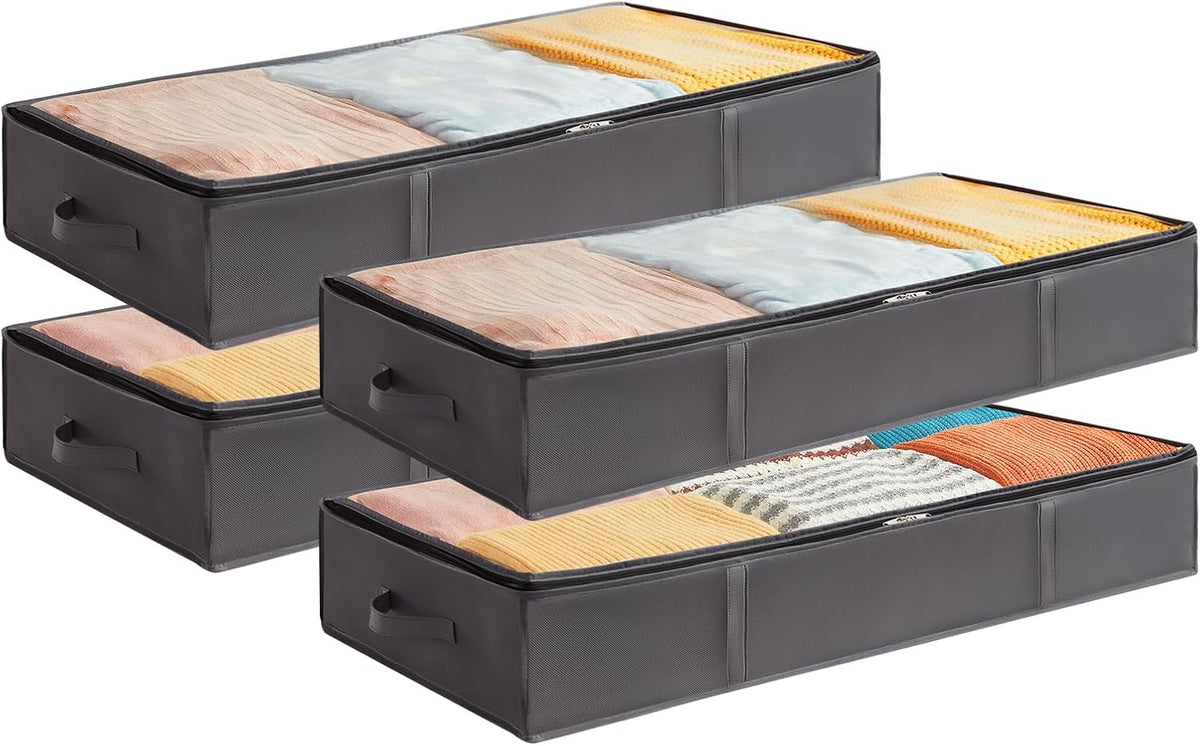 Lifewit 95L Under Bed Storage Container, Blanket Organizer, Gray