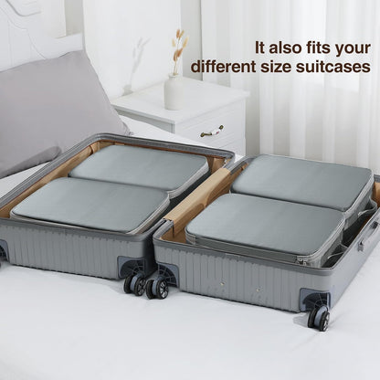 DIMJ Comforter Storage Bag - Blanket Storage Organizer Compression Bags, Large Capacity Ultra Space Saving Self Compression Organize for Bedding, Pillow, Duvet, Sheet Storage with Zipper Window