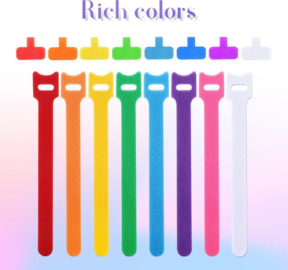 TaoBary 48 Pcs Cable Labels for Cords, Reusable Cable Ties Organizer Kit