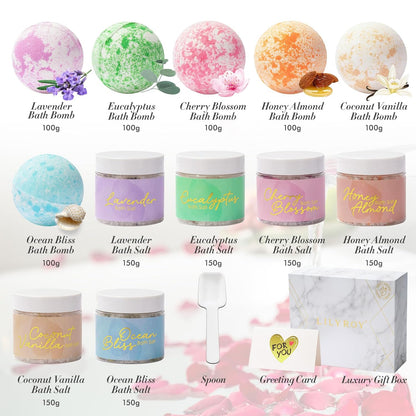 Gifts for Women & Men, Birthday Gifts - 15 Pcs Luxurious Spa Gift Set