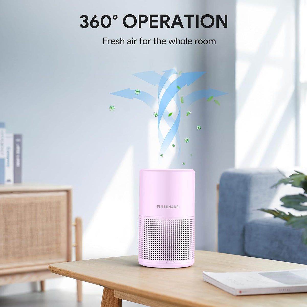 FULMINARE Air Purifiers for Home Bedroom H13 HEPA Air Filter